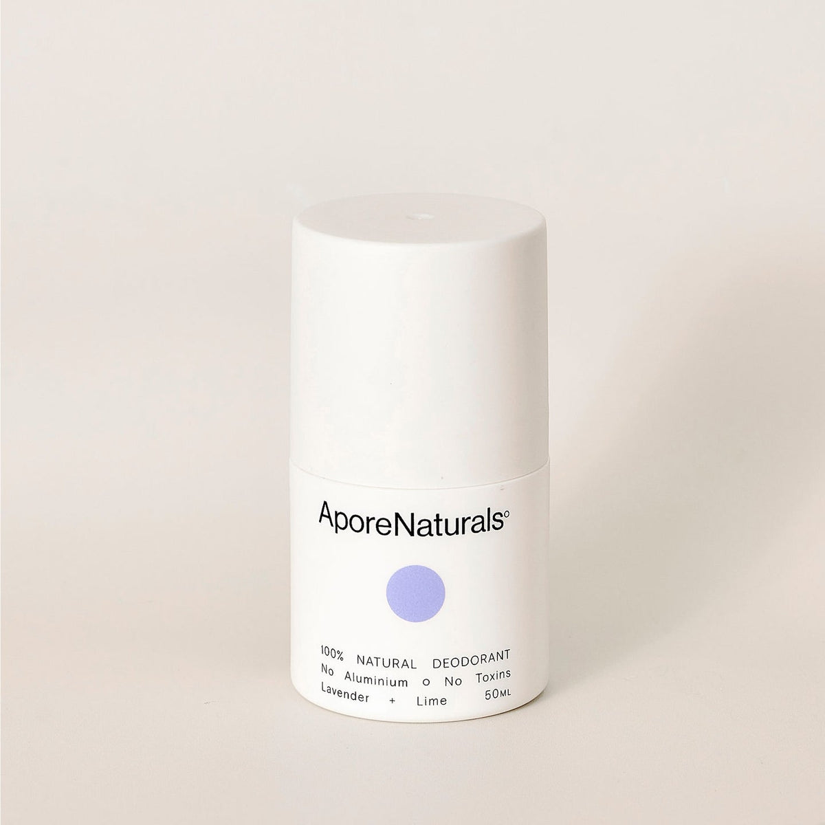 APORE NATURALS - LAVENDER + LIME DEODARANT