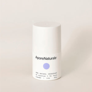 APORE NATURALS - LAVENDER + LIME DEODARANT