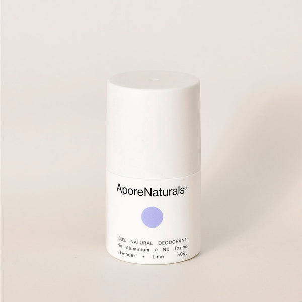 APORE NATURALS - LAVENDER + LIME DEODARANT