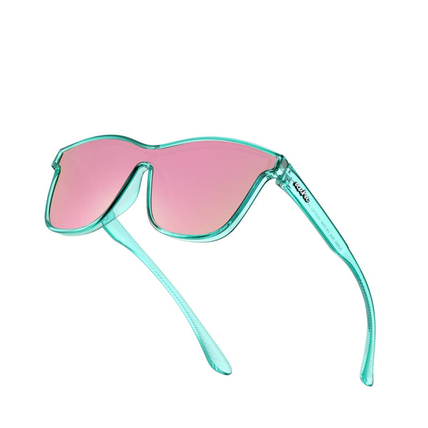 AURA SHADES - X - TURBO TEAL ON PINK FROSTED HEELS
