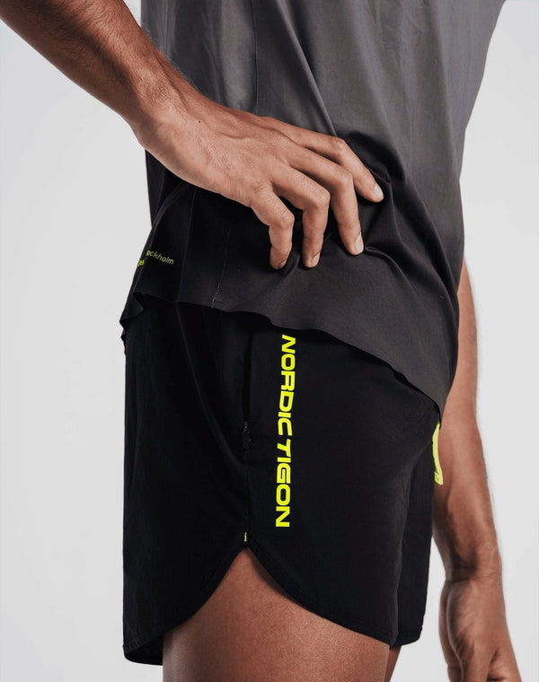 Men's Velocity Flow Shorts - Charcoal Black Nordic Tigon Shorts
