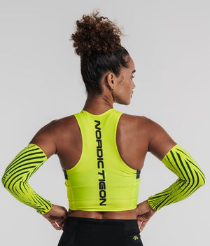 Women's Velocity Flash Cropped Tank Nordic Tigon Tank Top