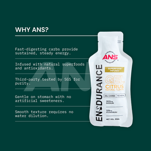 ANS (Athletic Nutrition Solution) - Citrus Superfood Energy Gel