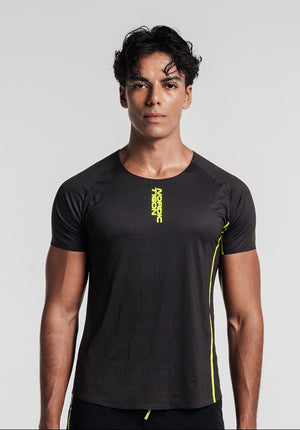 Men's Velocity Fitted Tee - Charcoal Black Nordic Tigon T-Shirt