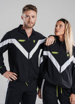 Velocity Unisex Track Suit - Charcoal Black/Lunar White Nordic Tigon Track Suit
